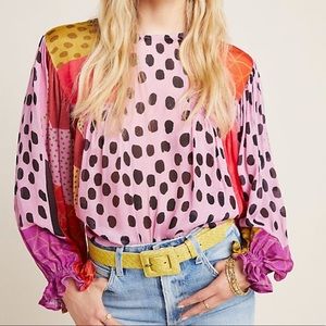 Anthropologie Shira Peasant Blouse